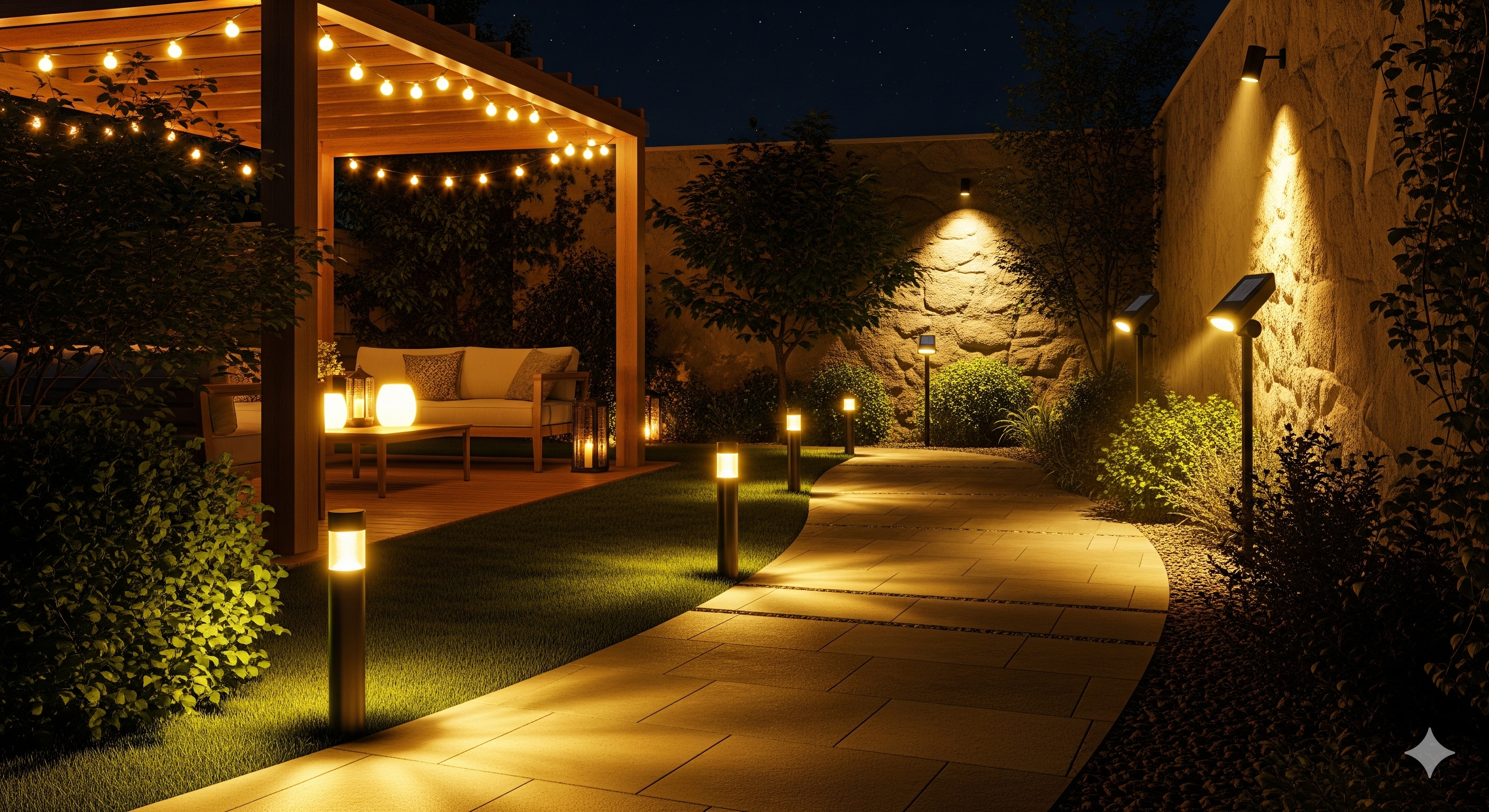 Il·luminació solar per a exteriors: com triar-la i aprofitar-la
